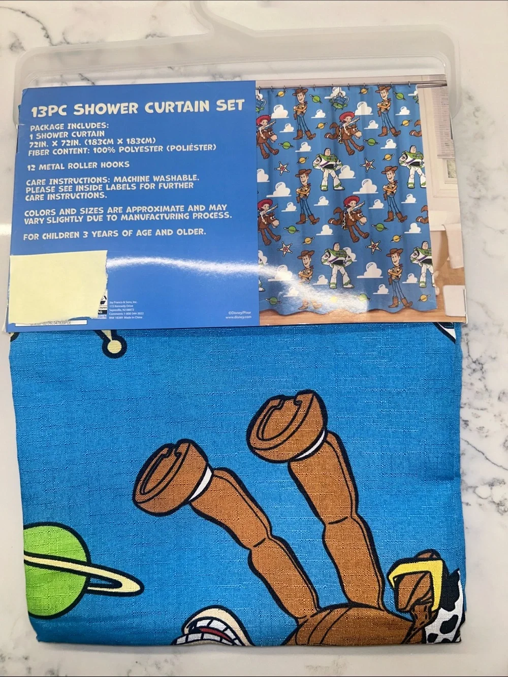 Disney Pixar Toy Story 13pc Shower Curtain